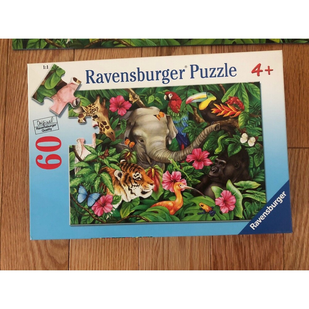 RAVENSBURGER‎ 60 Piece Puzzle Tropical Friends Rainforest Animals Complete